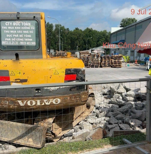 Phá dỡ nhà xưởng-Bê Tông Miền Nam – Phá dỡ nhà xưởng tại Long An – Quy trình rõ ràng | Giá theo thực tế